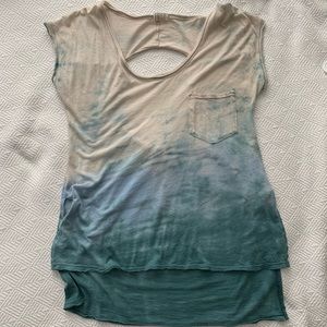 Free people open back tee